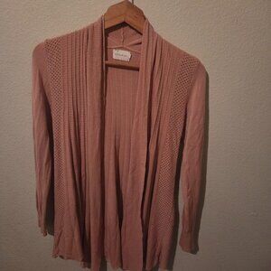 Peach colored cardigan womens